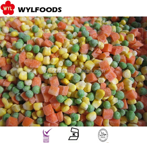 保健食品批发散装冷冻甜玉米青豌豆胡萝卜冷冻混合蔬菜
