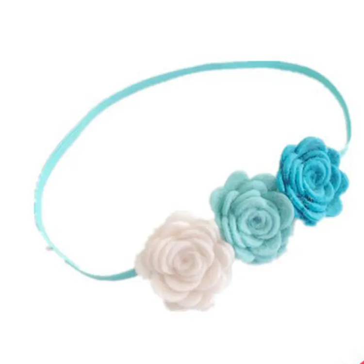 Bébé Cheveux Bandeau avec Fleur De Feutre