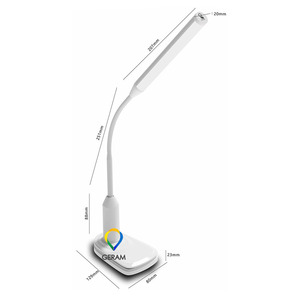 クリップアーム充電式オフィス<span class=keywords><strong>LED</strong></span>ポータブルデスクランプUSBLED読書灯