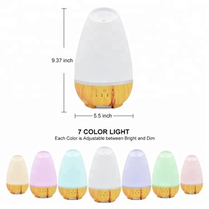 Eco Friendly Wood Base <strong>Ultrasonic</strong> Aromatherapy Nebulizer <strong>Diffuser</strong>, Spa Mist <strong>Diffuser</strong> <strong>with</strong> <strong>Timer</strong> and Light - Product Image 3