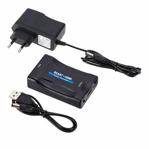 1080P scart a hdmi Adaptador convertidor para HDTV DVD Box STB macho y usb con cable usb - Product Image 1