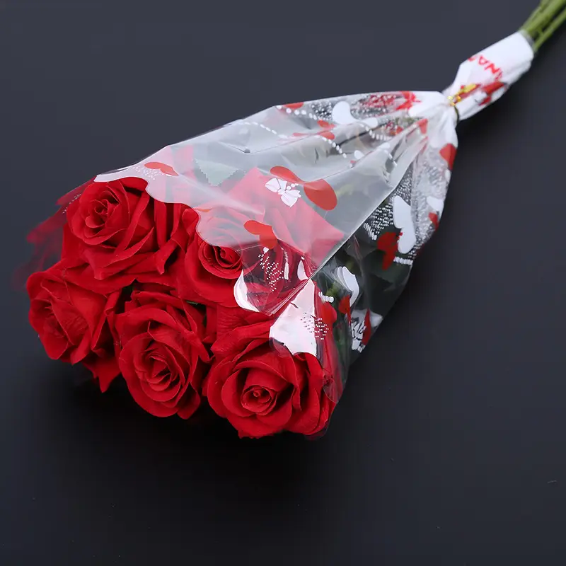 Custom Printing Gift Flower Sleeve Wrapping Bag
