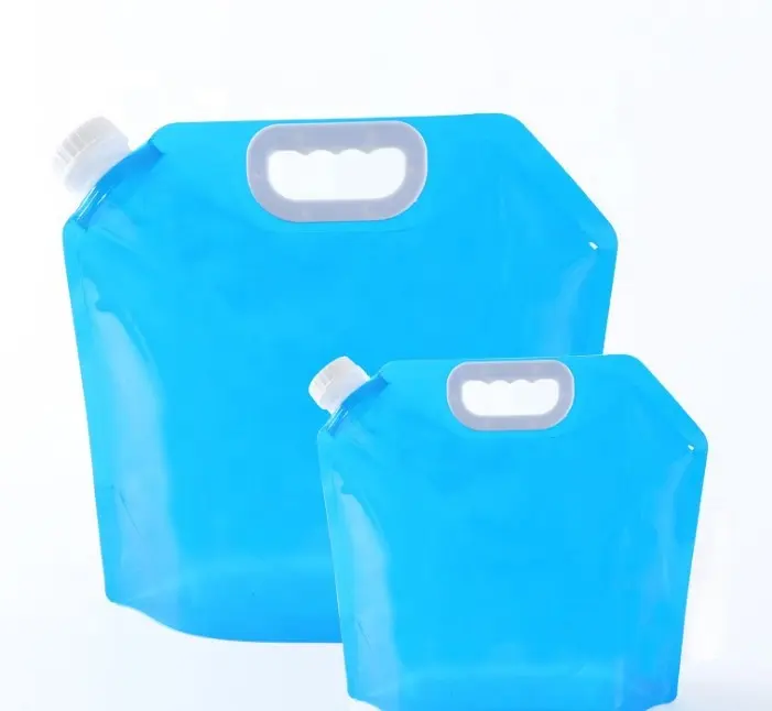 5L/10LOutdoor Có Thể Gập Lại Folding Ráp Uống Nước Xe Túi Tàu Sân Bay Container Ngoài Trời Cắm Trại Đi Bộ Đường Dài Dã Ngoại Bộ Dụng Cụ Khẩn Cấp