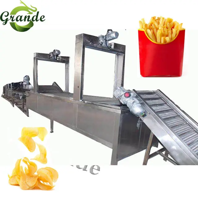 Patates Cips Maker Dondurulmuş Patates Kızartması Ekipmanları Üretim Hattı