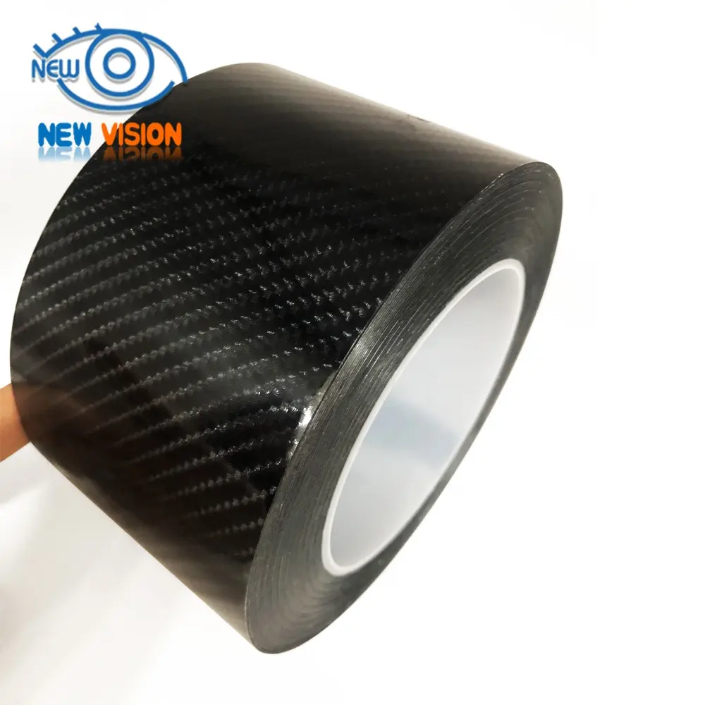 Cinta adhesiva de fibra de carbono 5D para coche, película de envoltura exterior