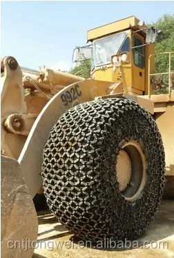 35/65r33 cadeias cadeias proteção de pneus pá carregadeira de pneus