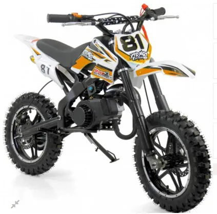 Bike Dirt Bike de gasolina, cuerda y arranque por arranque eléctrico, moto de 49CC para niños