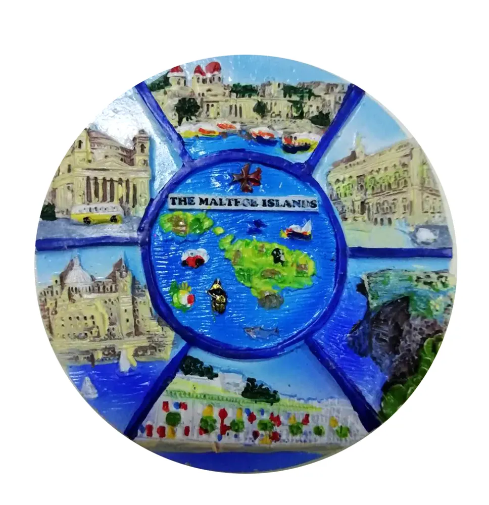 Custom 3D frigo magneti regali il maltese isole malta souvenir