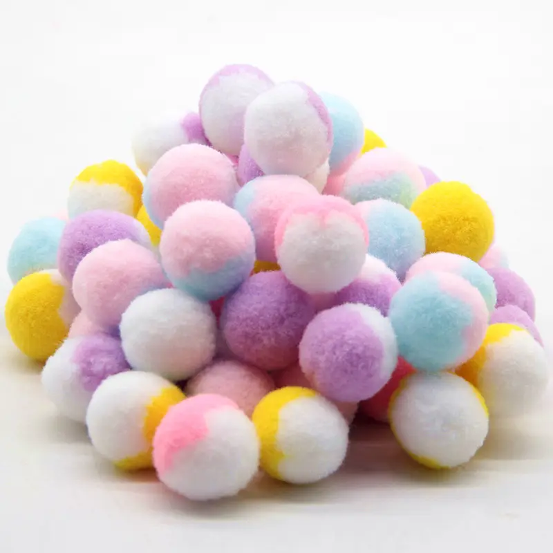 0.8/10/15/20/25/30mm handicraft pompons hand-made accessories ball pompons DIY crafts manufacturer clothing accessories