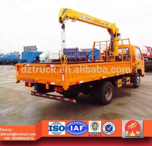 T-vua Xe Tải xe tải với Tải Cần cẩu, 2ton xe tải container với cần cẩu để bán - Product Image 3