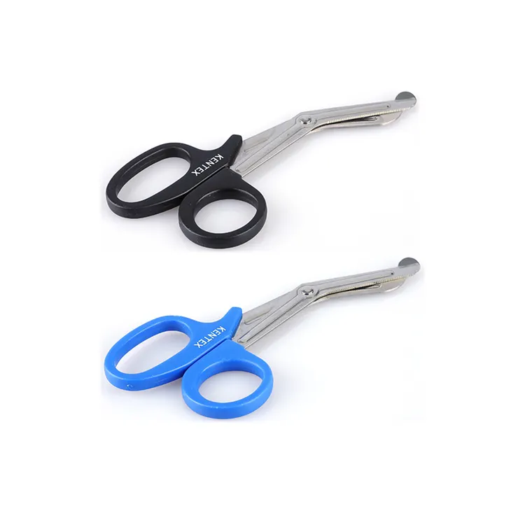 Premium Grade Blades Medical Colored Bandage Curved Scissors For Nurses