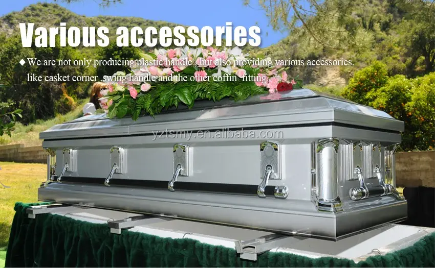 JS-H9014卸売棺アクセサリー購入棺グラスファイバー棺ハンドルから
