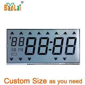 Pantalla LCD monocromática personalizada, fabricante TN HTN STN FSTN VA de 7 segmentos, medidor de energía de temperatura con retroiluminación LCD