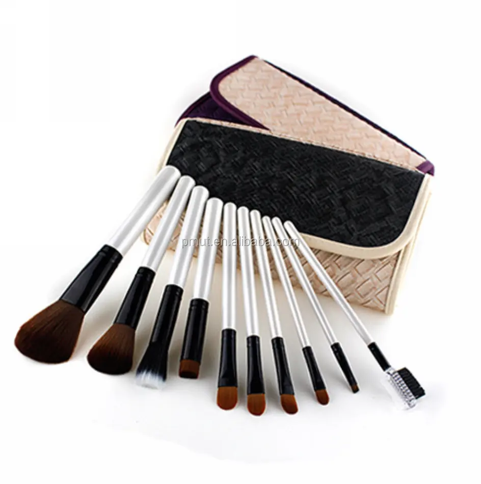 Baoli vegan pro 10pcs fashion free sample make up brush with kit for artist kozmetik from china