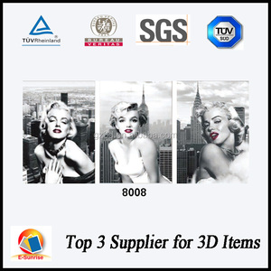 3d 打印服务工厂为家庭装饰提供 3d 海报 3d 透镜海报 - Product Image 2