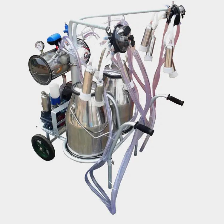 High Output Electric Pulsator Goat Portable Vacuum Pump Cow Milking Machine for Sale