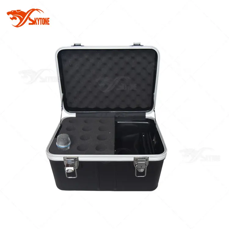 Portable ABS Plastic DJ flight case , Shockproof Microphone Case