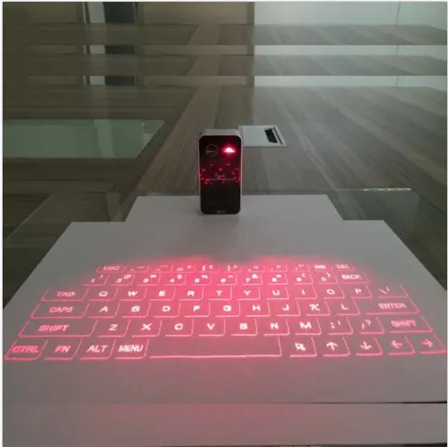 Mouse Sentuh Fnction Keyboard Laser Virtual Portabel, Keyboard Laser Virtual Portabel Nirkabel untuk Iphone 7 350 Karakter Per Menit dengan Kecepatan Mengetik