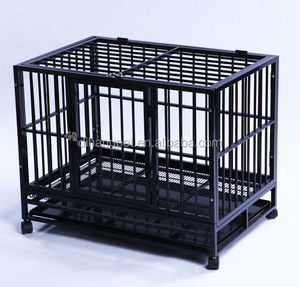 Cage pour chien, accessoire à quatre roues, de forme carrée, robuste, de haute qualité, XXL - Product Image 2