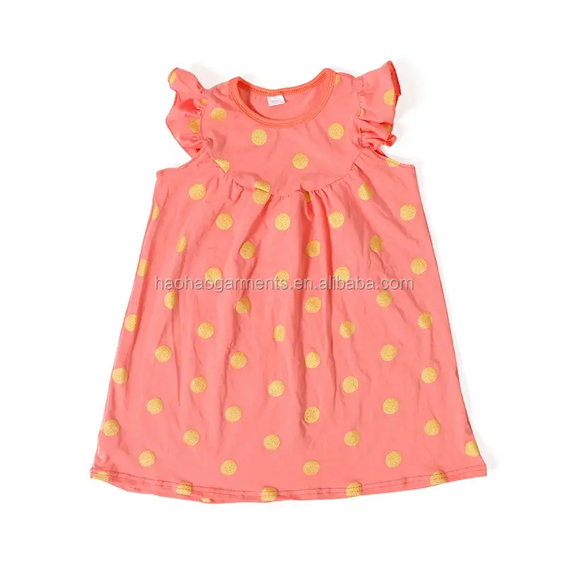 Commercio all'ingrosso di Abbigliamento Per Bambini Polka Dot Vestiti Del Bambino 3-5 Anni di Età Delle Ragazze Del Vestito