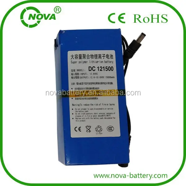 DC-1215000 12v 15000mah rechargeable lithium ion polymer battery 12v 15ah