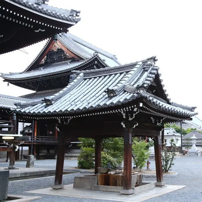 Японский стиль буддийский японский черепичный храм Чайный домик