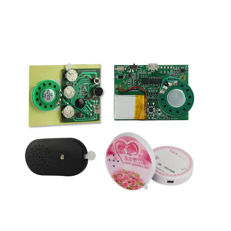 Clave de Control de Sensor de luz activado MP3 grabable PCB, módulo de sonido para regalo de Navidad tarjeta de felicitación