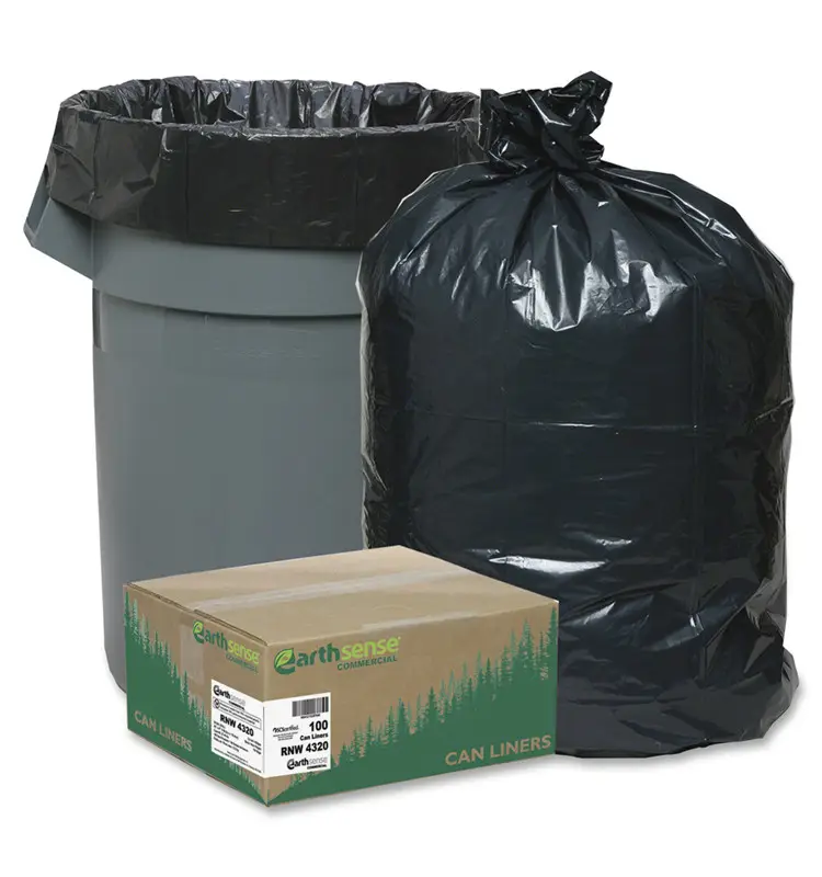 Çöp almak için ağır Jumbo 50 litre 120l plastik çöp çöp çöp çöp çöp torbası özelleştirmek