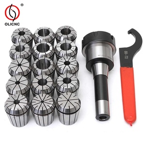 15 pcs/套 ER40 弹簧夹头高精密夹头套装，带 R8 柄 ER40 卡盘用于数控雕刻机铣床车床工具 - Product Image 1