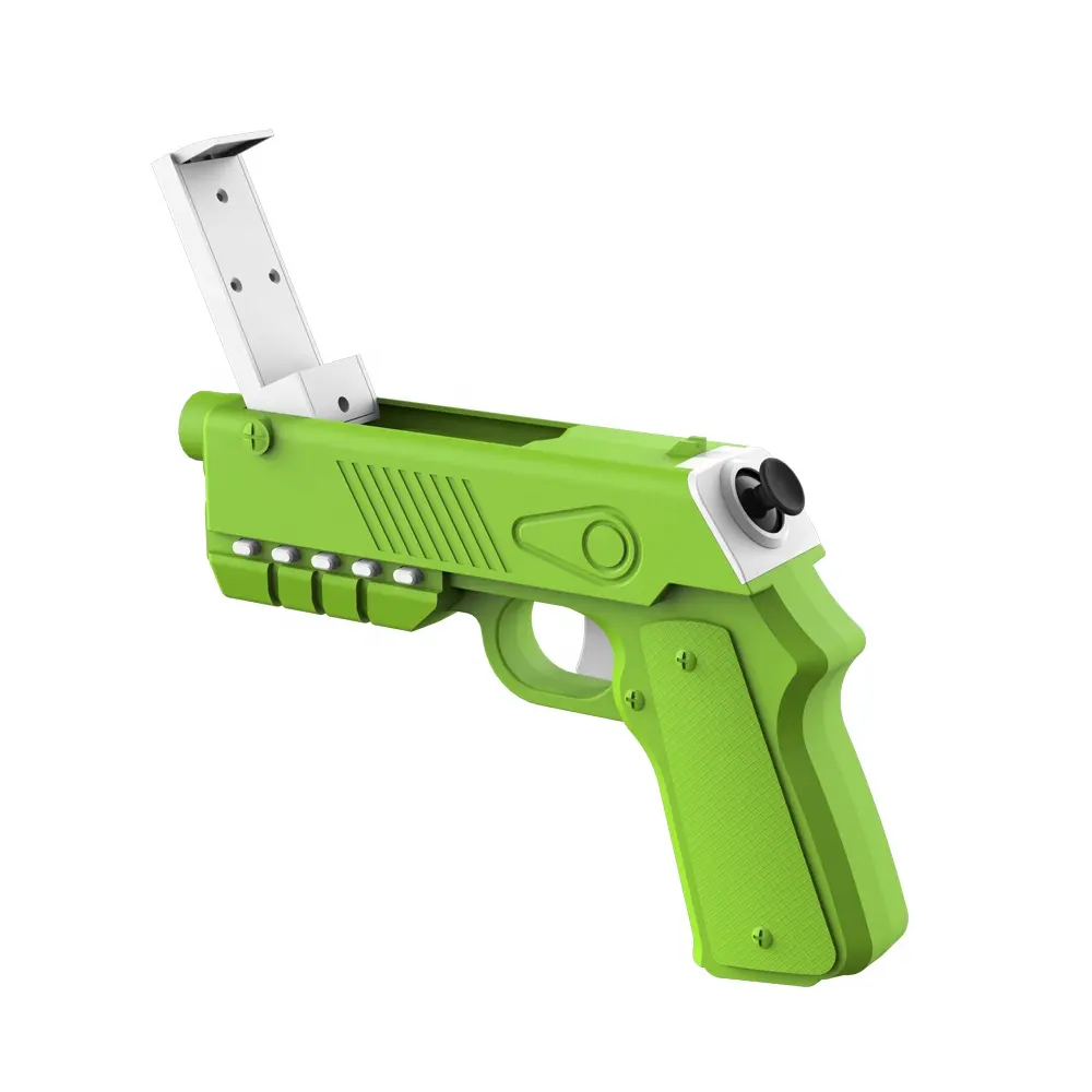 Nova pistola de brinquedo de tiro, design para conexão de telefone inteligente, arma de brinquedo ar