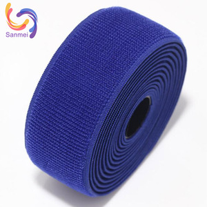 China Factory Price Soft Fabric Breathable <strong>Hook</strong> <strong>and</strong> <strong>Loop</strong> Adjustable Stretch <strong>Elastic</strong> <strong>Loop</strong> Strap for Garment - Product Image 1