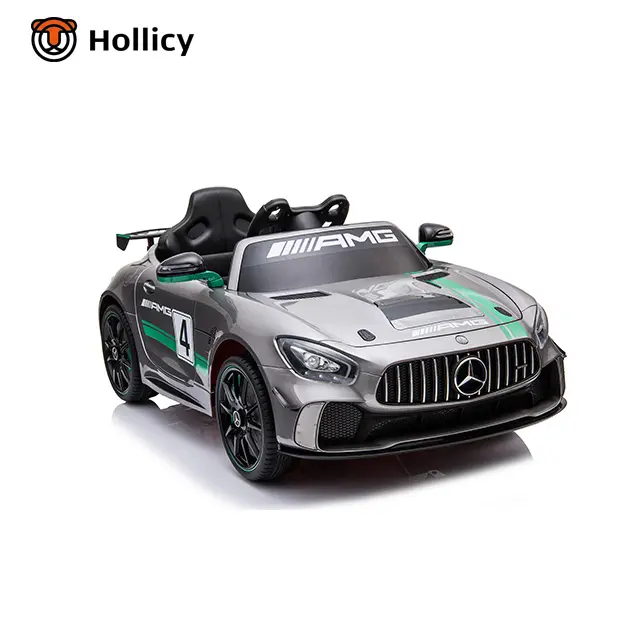 Mercedes Benz GT4 12v 12v de coche para los niños, juguete del bebé del coche eléctrico para la venta al por mayor más barato hollicy bebé juguetes de coche para la venta