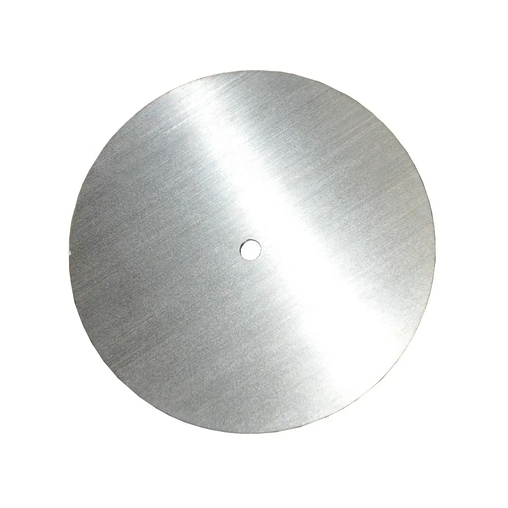 Customized High Quality Laser Cutting Brushing Stainless Steel Round Base Flat Plate