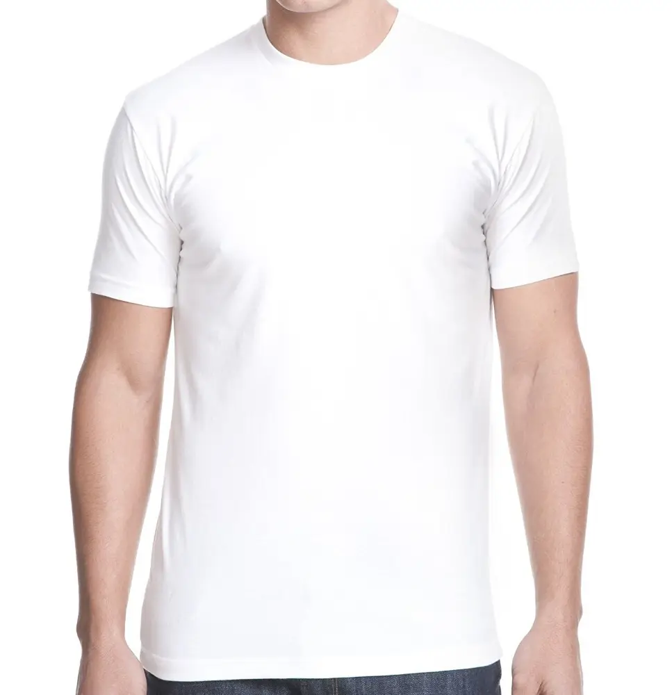 100 Polyester gros blanc impression t-shirt sublimation blanc t-shirt