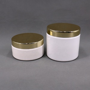 Recyclable PET Cream Jars 250ミリリットル8オンス500ミリリットルプラスチック化粧品のスキンケア容器Jarボトル250グラム500グラムクリームジャー