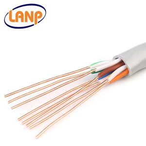 裸实心铜BC CU 24AWG 0.51毫米1000英尺<span class=keywords><strong>UTP</strong></span> 5e类电缆闭路电视卷线盒闭路电视引线
