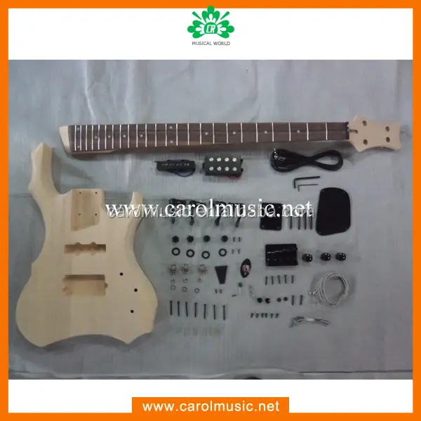 BK018 Bass Body Style DIY Unfinished Project Luthier Electric Guitar Kit