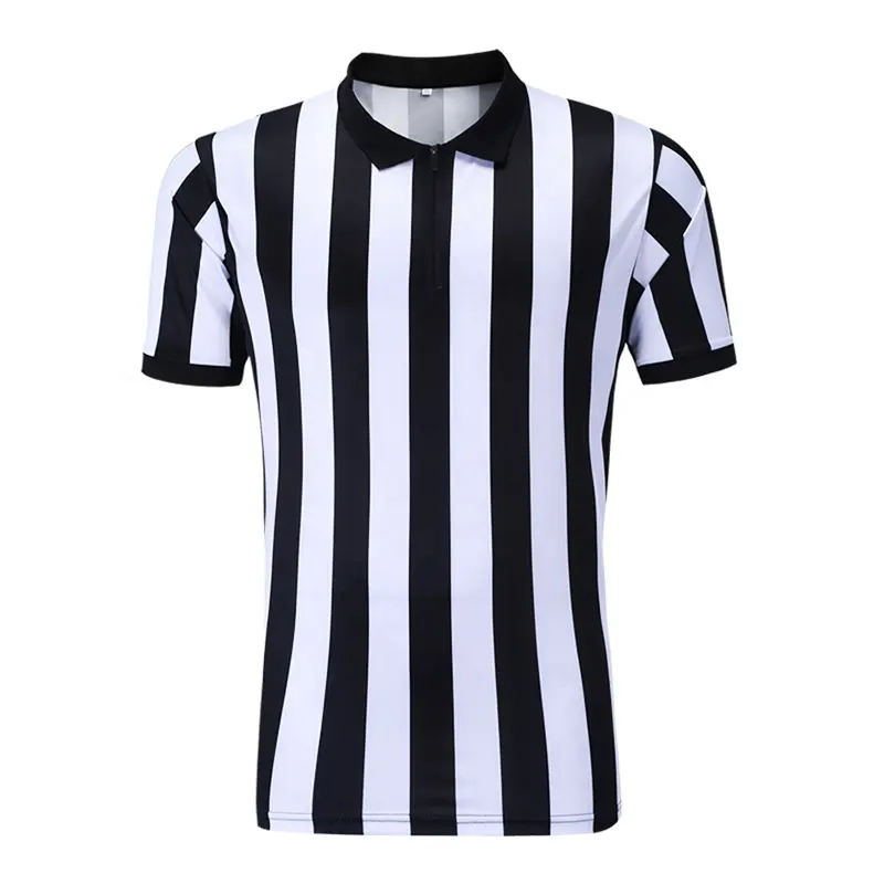 Precio de fábrica de árbitro de fútbol uniformes para la venta barato uniforme de fútbol de poliéster árbitro camisas