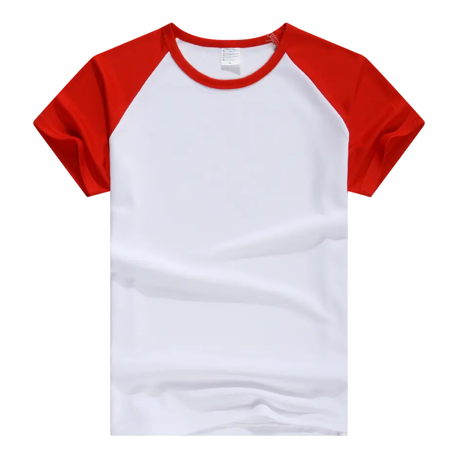 Camiseta de malha raglan para adulto, atacado, manga esportiva, impressão de seu logotipo
