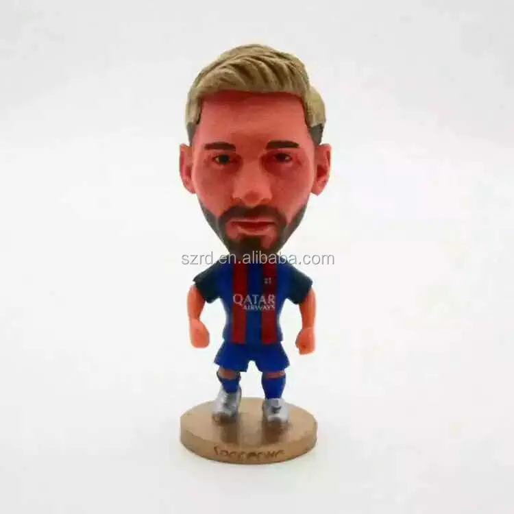 Figura de ação de plástico para futebol, figura de ação