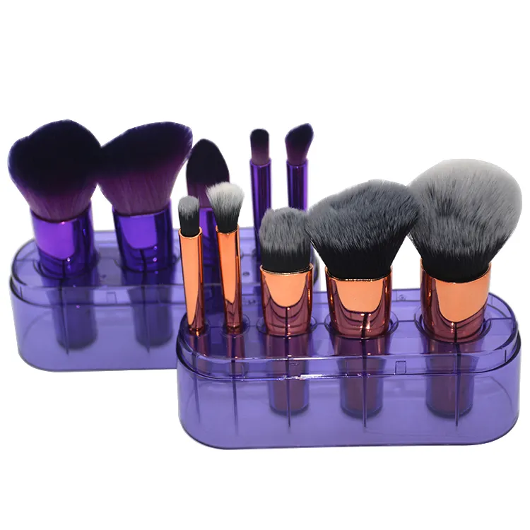 Kit de brochas de maquillaje con logotipo personalizado, utensilios de maquillaje cosméticos, conjunto de viaje, brocha de base correctora Premium, gran oferta