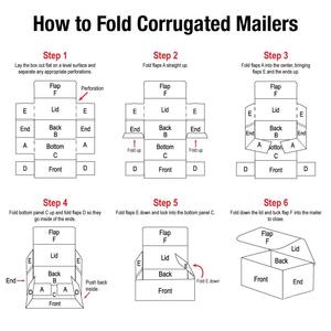 9&quot;x6&quot;<strong>x3</strong>&quot; 8&quot;x6&quot;x2&quot; Aviditi <strong>3</strong>&quot;<strong>x3</strong>&quot;x2&quot; Large Literature USA Mailing Boxes for Women Kids Monthly Corrugated Mailer Subscription <strong>Box</strong> - Product Image 3