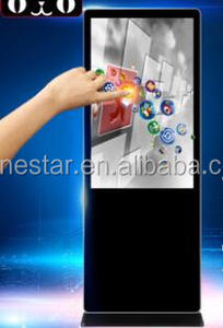 אנדרואיד או win10/11 os 55 אינץ רצפה לעמוד כל-ב-אחד מחשב אינטראקטיבי lcd מסך מגע 4k uhd