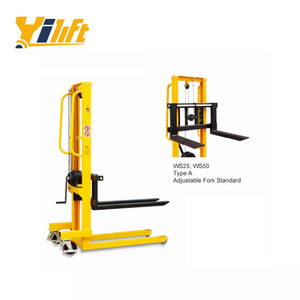 Wholesale Cheap <strong>WS</strong> Series C Section Heavy Duty Mast Winch Hand Hydraulic Manual <strong>Stacker</strong>