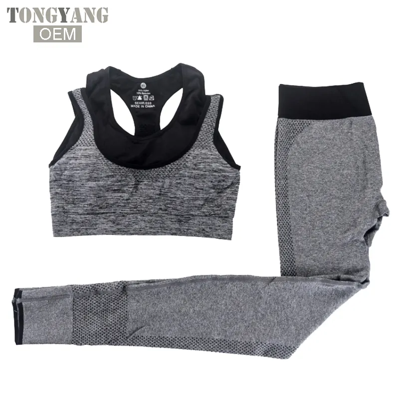 Женские комплекты для йоги TONGYANG из 2 предметов, спортивный бюстгальтер для фитнеса + штаны для йоги, комплект леггинсов, спортивный костюм для спортзала и бега, комплект одежды для тренировок для женщин