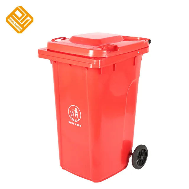 Thùng Rác Nhựa Ngoài Trời 100L Thùng Rác Tái Chế Thùng Rác Thải Thùng Chứa Với Hai Bánh Xe