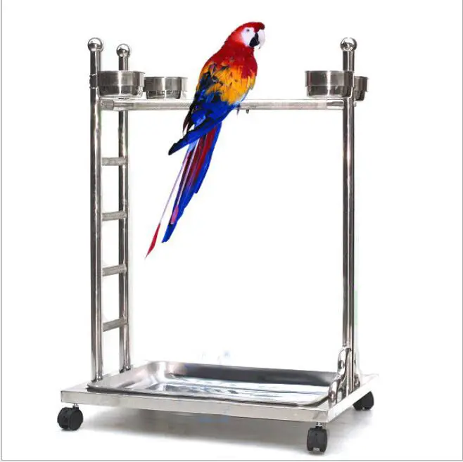 Stainless steel Parrot Standing Cage,"7" style Parrot Standing