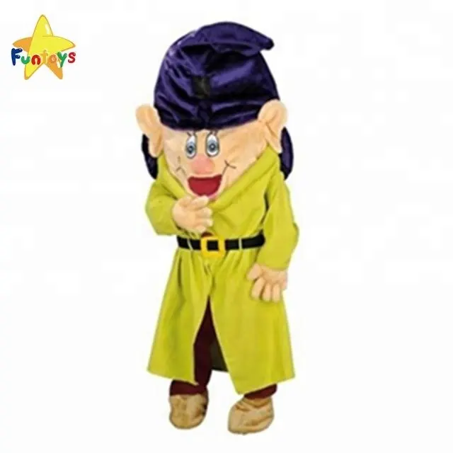 Funtoys Film Dopey 7 Zwerge Cartoon Cosplay Maskottchen Kostüm