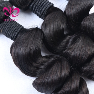 En çok satan doğal uzatma insan örgü 8A sınıf bakire hint İnsan saç 95-100g 100% işlenmemiş insan saçı siyah kadın - Product Image 4