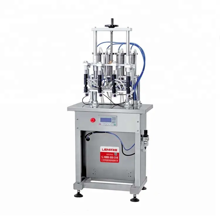 Lienm-máquina de llenado de líquidos, equipo de llenado de Perfume de plantas, 10 Ml, 4 cabezales de vacío